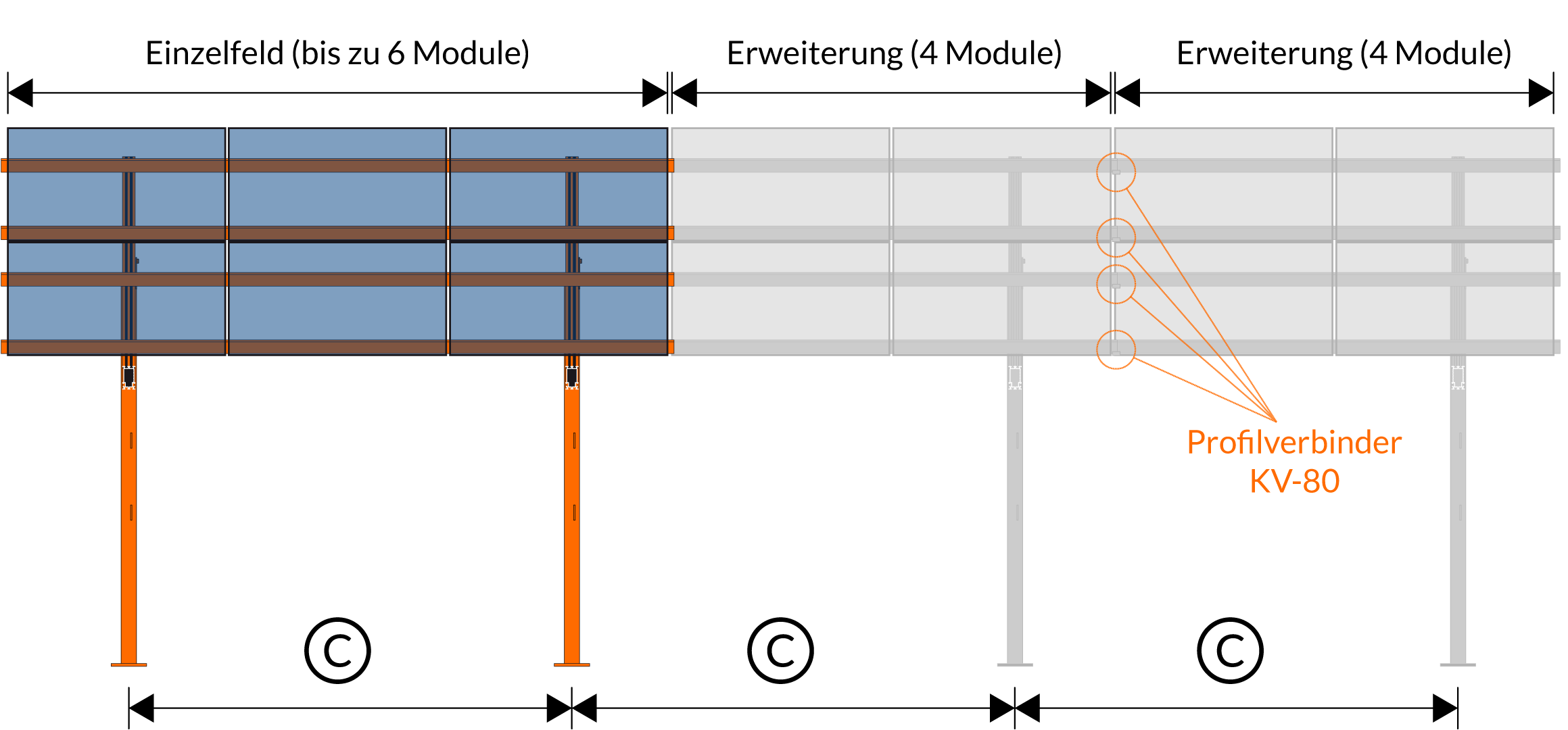GA technische Zeichnung x 3