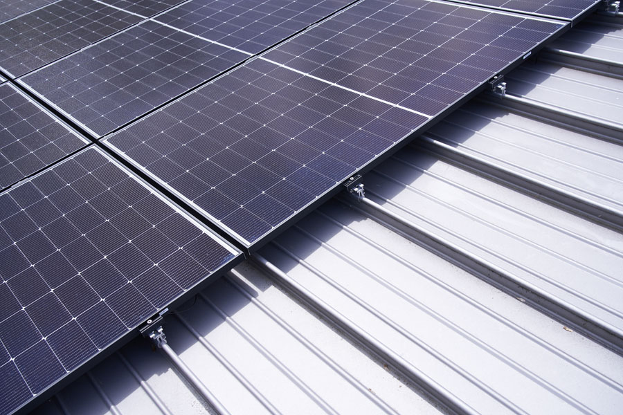 Kalzip Falzklemmen für PV Montage