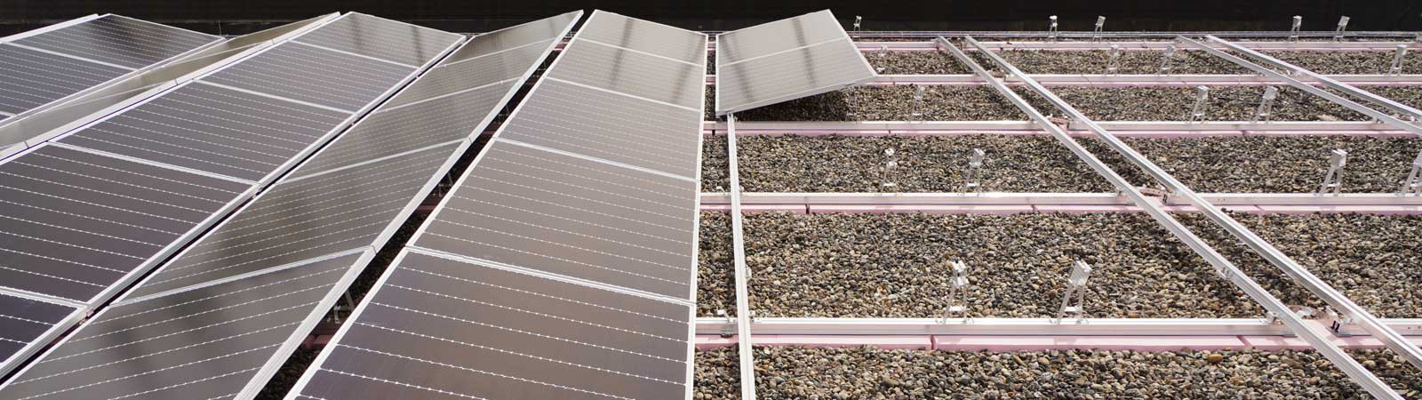 Flachdach Aufständerung