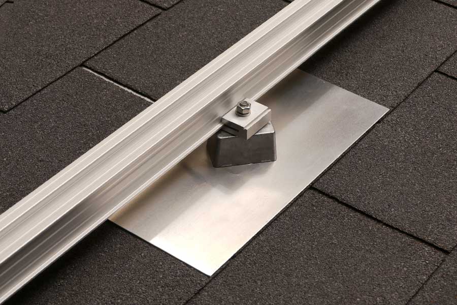 Montageplatte für Bitumenschindeln