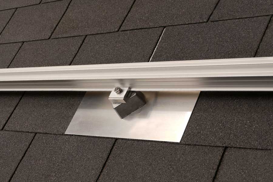 PV-Montage Bitumen Schindeldach