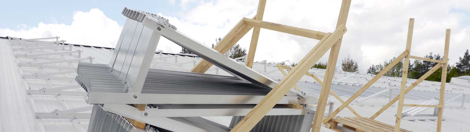 Flachdach Aufständerung