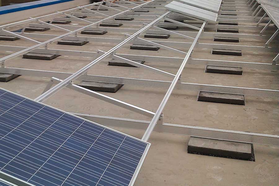 Dachschonende PV Montage