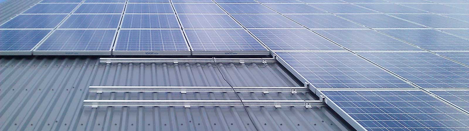 PV-Montage Gleitschiene