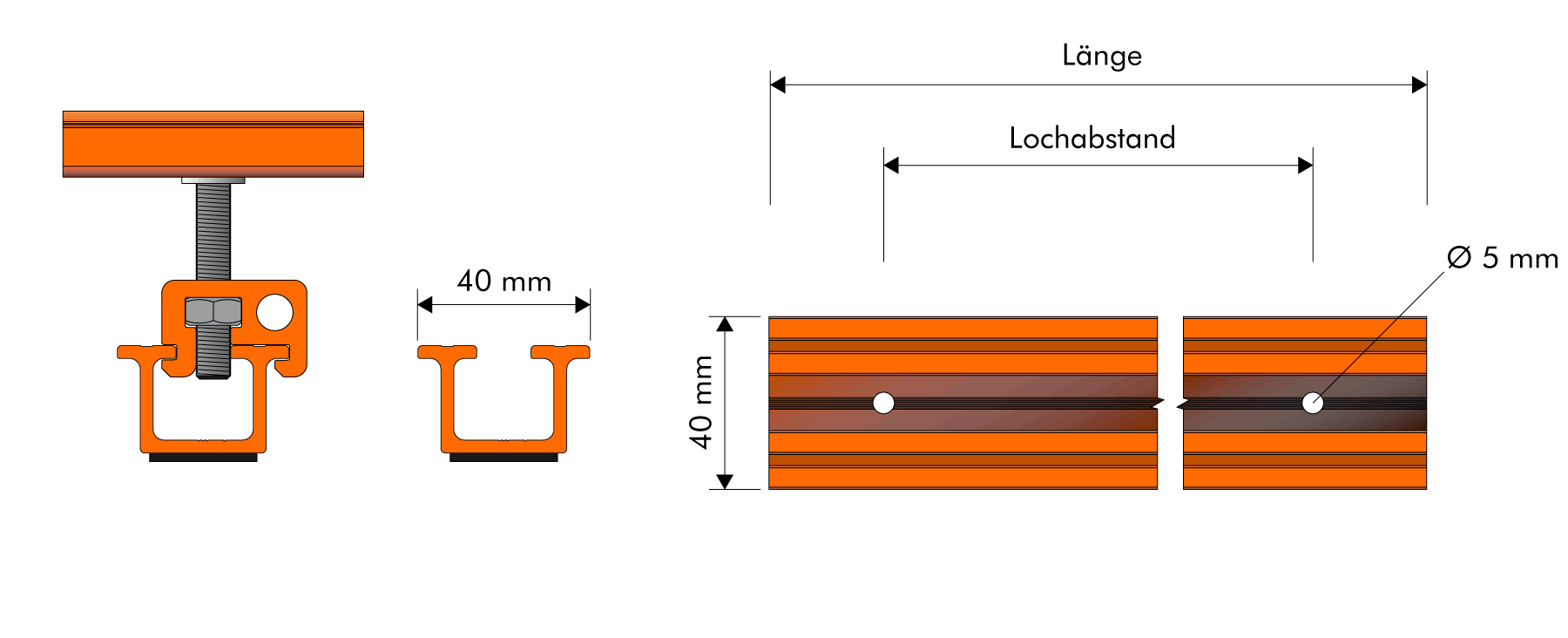 PV-Montage Schrägdach Trapezblech P-30
